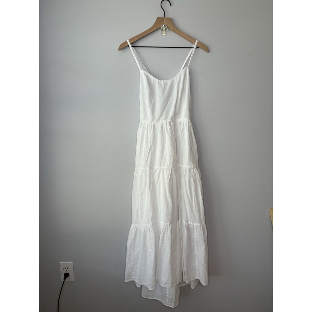 NWT‎ Xirena Owynn Dress Medium Angel Tiered Lace Up Boho Fairy White Coquette - Picture 2 of 10